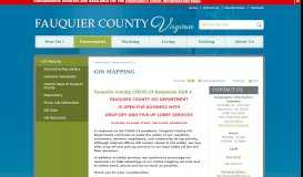 
							         GIS Mapping | Fauquier County, VA								  
							    