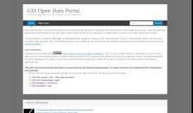 
							         GIS Open Data Portal - Prince George's County Planning Department								  
							    