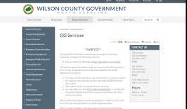 
							         GIS Services | Wilson County								  
							    