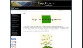 
							         GIS - Tioga County								  
							    