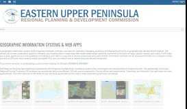 
							         GIS & WEB MAPPING - - EUP Regional Planning & Development								  
							    