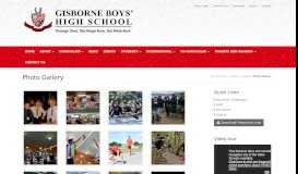 
							         Gisborne Boys High School Photo Gallery								  
							    