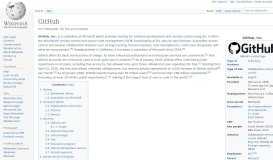 
							         GitHub - Wikipedia								  
							    