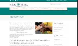 
							         Give Online - Catholic Charities								  
							    