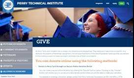 
							         Give - Perry Technical Institute								  
							    