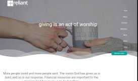
							         Give – Reliant Church								  
							    