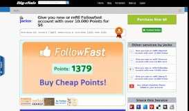 
							         Give you new or refill Followfast account with over 10.000 ...								  
							    