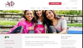 
							         GiveSmart - Alpha Phi Foundation								  
							    