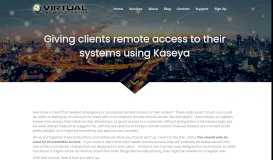 
							         Giving clients remote access to their systems using Kaseya | Virtual ...								  
							    