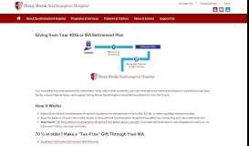 
							         Giving from Your 401k or IRA Retirement Plan | Stony Brook ...								  
							    