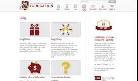 
							         Giving to the OU Foundation								  
							    