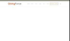 
							         GivingForce – The Corporate Employee Giving Portal								  
							    