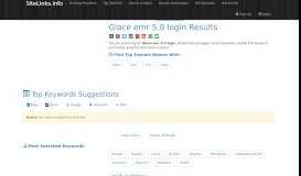 
							         Glace emr 5.0 login Results For Websites Listing - SiteLinks.Info								  
							    