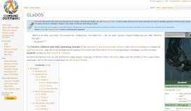 
							         GLaDOS - Combine OverWiki, the original Half-Life wiki and Portal wiki								  
							    