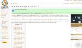 
							         GLaDOS' testing track (Portal 2) - Combine OverWiki, the original Half ...								  
							    
