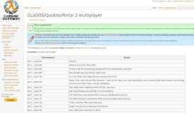 
							         GLaDOS/Quotes/Portal 2 multiplayer - Combine OverWiki, the original ...								  
							    