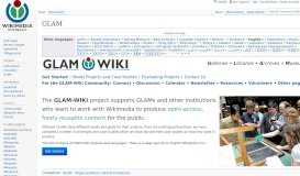 
							         GLAM - Outreach Wiki								  
							    