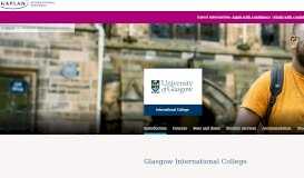 
							         Glasgow International College (GIC) | Kaplan Pathways								  
							    