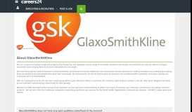 
							         GlaxoSmithKline Jobs and Vacancies - Careers24								  
							    
