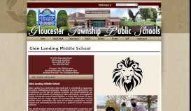 
							         Glen Landing Middle - Gloucester Township Public Schools								  
							    