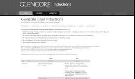 
							         Glencore Coal Inductions								  
							    