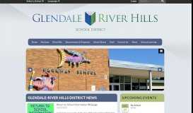 
							         Glendale-River Hills School District: Home								  
							    