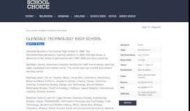 
							         GLENDALE TECHNOLOGY HIGH SCHOOL | School Choice								  
							    