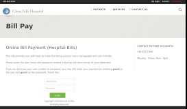 
							         Glens Falls Hospital Online Bill Pay								  
							    