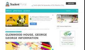 
							         GLENWOOD HOUSE, GEORGE GEORGE ... - Student Portal								  
							    
