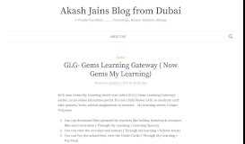 
							         GLG- Gems Learning Gateway ( Now Gems My Learning) – Akash ...								  
							    