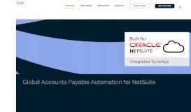 
							         Global Accounts Payable Automation for NetSuite | Tipalti								  
							    