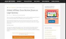 
							         Global Affiliate Zone - Scam or Reliable? See My Honest Review								  
							    