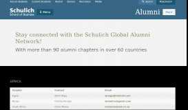 
							         Global Alumni Chapters | Schulich School of Business								  
							    