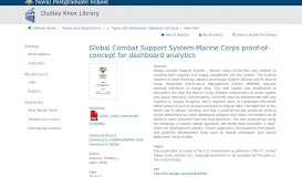
							         Global Combat Support System-Marine Corps proof-of-concept for ...								  
							    