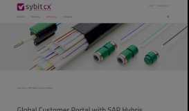 
							         Global Customer Portal with SAP Hybris | Sybit GmbH								  
							    