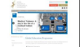 
							         Global education programme | Royal College of Physicians of Edinburgh								  
							    