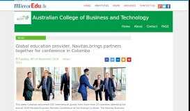
							         Global education provider, Navitas,brings partners together for ...								  
							    