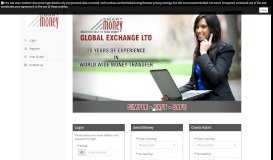 
							         GLOBAL EXCHANGE - Online Remittance Portal								  
							    