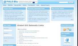 
							         Global GIS Datasets Links | - PALE-Blu Data Portal								  
							    