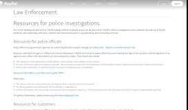 
							         Global Investigations: Law Enforcement & Legal Compliance - PayPal ...								  
							    
