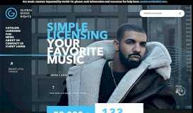
							         Global Music Rights | Simple Licensing. Your Favorite Music.								  
							    