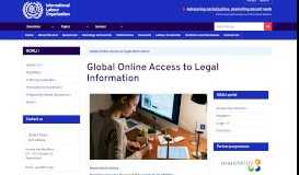
							         Global Online Access to Legal Information (GOALI) - ILO								  
							    