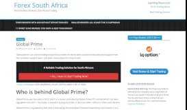 
							         Global Prime | Forex South Africa								  
							    