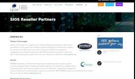 
							         Global Reseller Partners | SIOS - SIOS Technology								  
							    