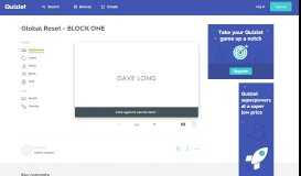 
							         Global Reset - BLOCK ONE Flashcards | Quizlet								  
							    