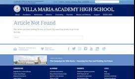 
							         Global Student Exchange - Villa Maria Academy High School								  
							    