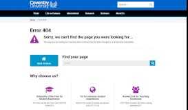 
							         Global Study - Coventry University								  
							    
