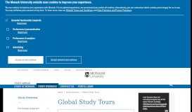 
							         Global Study Tours - Study Abroad - Monash University								  
							    