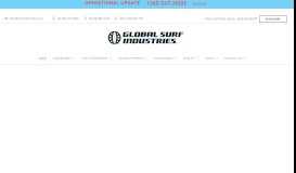 
							         GLOBAL SURF INDUSTRIES | buy your surfboard online | free shipping								  
							    