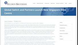 
							         Global Switch and Partners Launch New Singapore Data Centre ...								  
							    